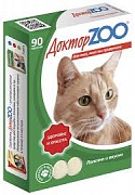 Доктор ЗОО № 90 мультивитаминное лакомства для кошек таурин "здоровье и красота" картинка