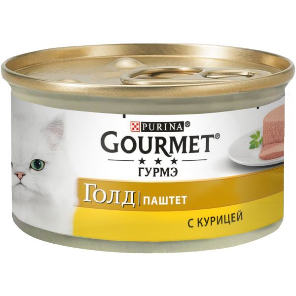 Purina Gourmet Gold паштет для кошек (курица) 