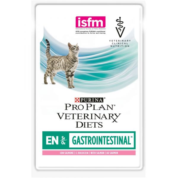 Pro Plan Veterinary Diets EN для кошек при расстройствах пищеварения (лосось) 
