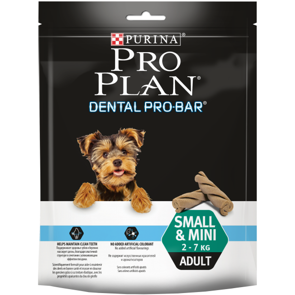 Pro Plan "Dental ProBar Small&Mini" для поддержания здоровья полости рта