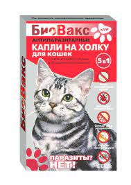 "БиоВакс" Биокапли от блох и клещей, для кошек (2 пипетки) 