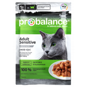 ProBalance "Adult Sensitive" для кошек с чувствительным пищеварением 85г