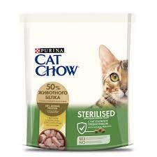 Cat Chow "Sterilised" для стерилизованных кошек и кастрированных котов (курица) 