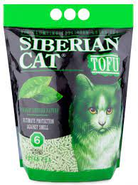 Сибирская кошка "ТОФУ: зеленый чай" (комкующийся наполнитель) 