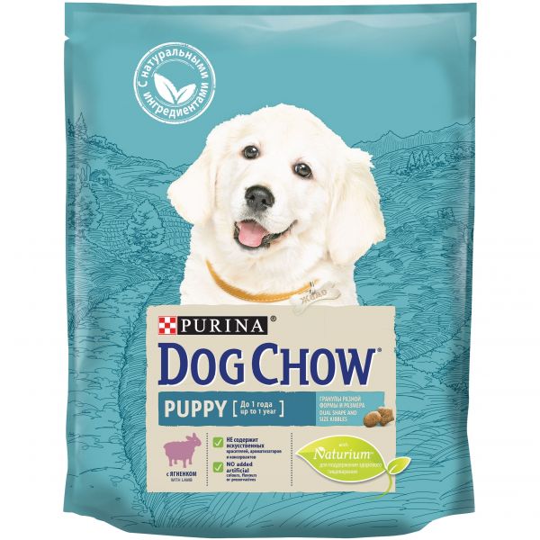 Dog Chow для щенков (ягнёнок) 800г