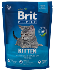 Brit Premium Сat "Kitten" сухой корм для котят (курица/лосось) 