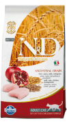 Фармина N&D Low Grain  (желтый лист) д/кош кастрированных Курица/Гранат 300г																											 картинка
