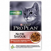 ProPlan "Sterilised" для кошек влажный корм (говядина в соусе) картинка