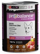 Probalance Adult Gourmet Diet Телятина и Кролик 850 гр. картинка